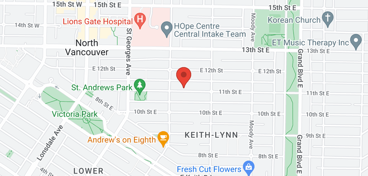 map of 320 E 11TH STREET